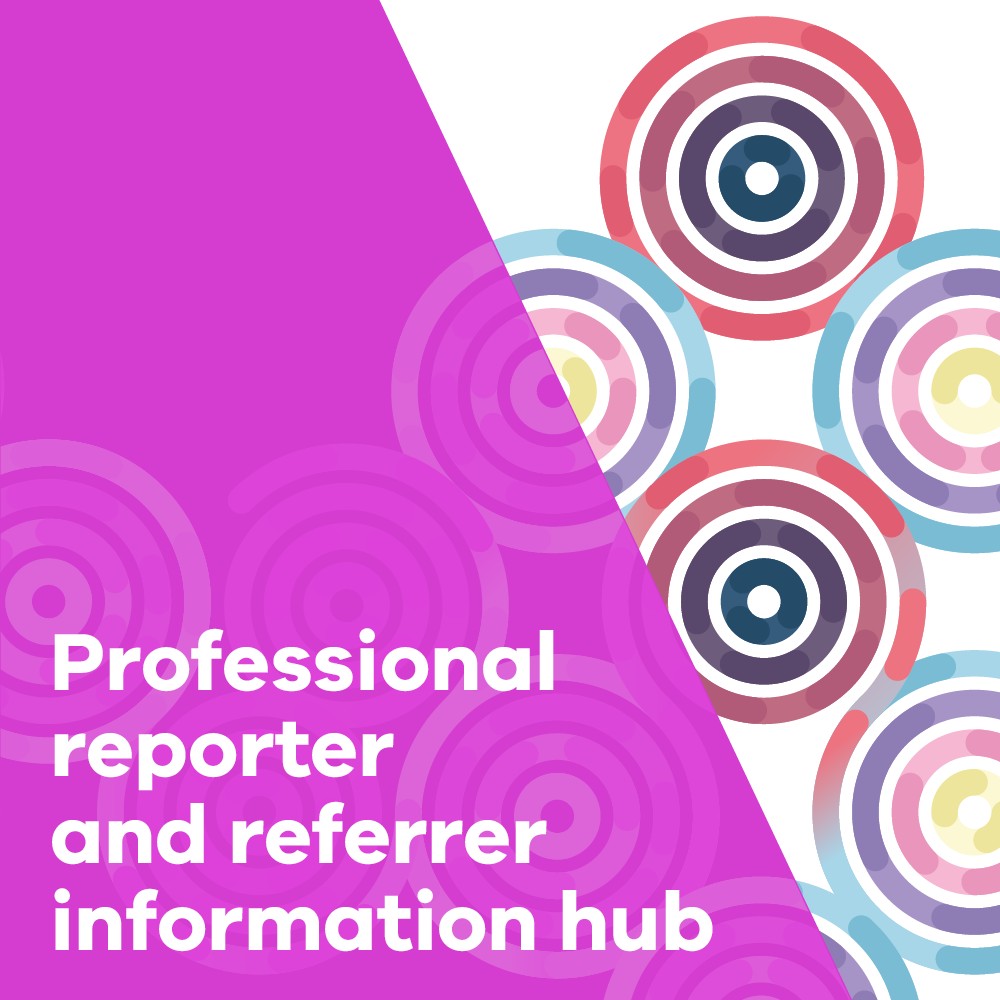 Professional reporter and referrer information hub