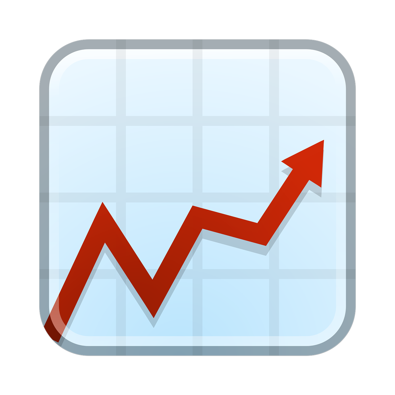 index arrow moving up 