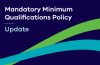 Logo for Mandatory Minimum Qualifications Policy update